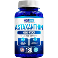 We Like Vitamins Astaxanthin 10mg (180 softgels, 6 months supply, USA made) -525527032