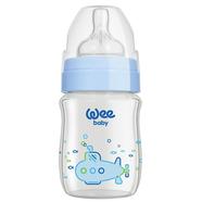 Wee Baby Classic Wide Neck Heat Resistant Glass Bottle - 120 ml (0-6Months)