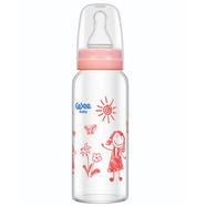 Wee Baby Heat Resistant Glass Feeding Bottle-180 ml