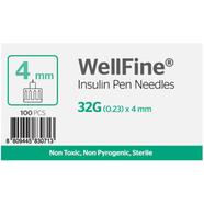 Welfine Insulin Pen Needle, 32Gx4mm. 100/box