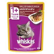 Whiskas Cat Food Grilled Saba Flaver - 80gm