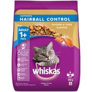 Whiskas Cat Food Hairball Control Chicken And Tuna Flavour - 450Gm