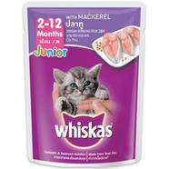 Whiskas Cat Food Junior Mackerel Flavor - 80gm