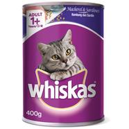 Whiskas Cat Food Mackerl and Sardines Flavor - 400gm