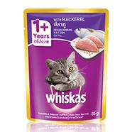 Whiskas Pouch Adult Cat 1 Mackerel 85 gm