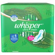 Whisper Ultra Clean Wings Sanitary Pads for Women, XL(Plus) 15 Napkins - WH0180