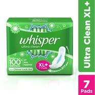 Whisper Ultra Clean Wings Sanitary Pads for Women, XL Plus 7 Napkins - WH0126