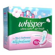 Whisper Ultra Soft Air Fresh Sanitary Pads for Women- XL Plus 6 Napkins - WH0199 icon