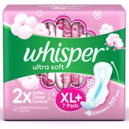 Whisper Ultra Soft Air Fresh Sanitary Pads for Women- XL Plus7 Napkins image