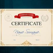 White Gold Certificate Paper- 10 Pcs