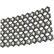 White LED SMD Chip 3V With Metal Plate Heat Sink Aluminum Base PCB DIY 50pcs