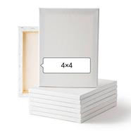 White Premium Canvas 4 X 4 Inch- 1 Pcs