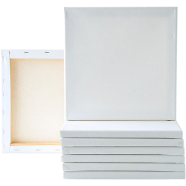White Premium Canvas 6x6 inch Pack Of 3 Pcs