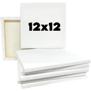 White canvas 12x12 Inch 2 Pcs