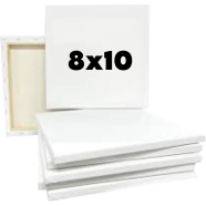 White canvas 8x10 Inch 2 Pcs