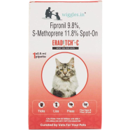 Wiggles Eraditch Spot on for Cats Fleas Ticks Remover Treatment Drops 0.5ml