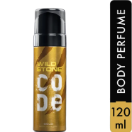 Wild Stone - Code Gold No Gas Body Perfume For Men, Long Lasting Strong Masculine Aroma Fragrance - 120ml