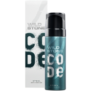 Wild Stone - Code Steel No Gas Body Perfume For Men, Long Lasting Masculine Fragrance - 120ml