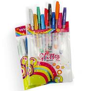 Win Delta Glitter Gel Pen Colour Ink - 10 Pcs