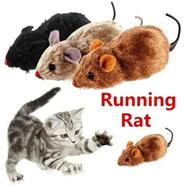 Wind Up Plush Mouse Toy For Indoor Cats, Interactive Cat Toys - 1pc 