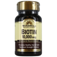 Windmill Biotin 10000mcg Maximum Strength Formula 100 Tablets
