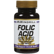 Windmill Folic Acid 800mcg 100 Tablets