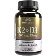 Windmill K2 and D3 Natural Supplement 60 Tablets