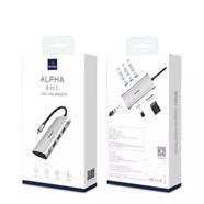Wiwu Alpha 631STR 6-in-1 Multiport portable USB 3.0 Type-C Hub Adapter- Gray