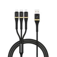 Wiwu ED-104 3A Lightning Type-C Micro Cable 1.2M - Black image