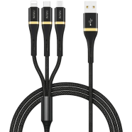 Wiwu ED-104 3A Lightning Type-C Micro Cable 1.2M - Black