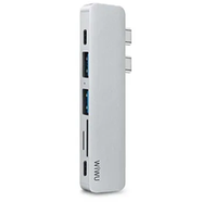 Wiwu T8 7-in-1 USB 3.0 Type-C Hub- Gray