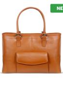 Women Excutive Coach Leather Tote Bag SB-LG213 Tan