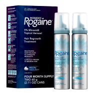 Women’s Rogaine® 5 Percent Minoxidil Unscented Foam Hair Regrowth Treatment 4 Month Supply