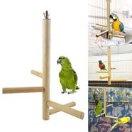 Wood Stairs Swing Pet Bird Perch Play For Bird Toy 1pcs