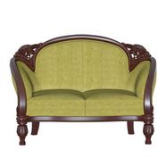 Wooden Double Seater Sofa - Panam - (SDC-344-3-1-20) - 995654