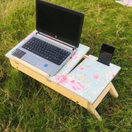 Wooden Foldable 2-part Table icon