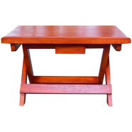 Wooden Folding And Portable Table with Cross Stand 