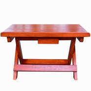 Wooden Folding And Portable Table with Cross Stand 
