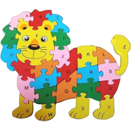Wooden Jigsaw Puzzle For Kids Numbers Letters Lion for Toddler 1 PCS icon