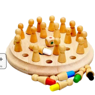 Wooden Memory Chess Game