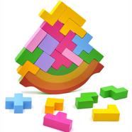 Wooden Rocking and Stacking Height Puzzle