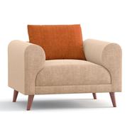 Wooden Single Sofa - Tokyo - (SSC-368-3-1-20) - 991188