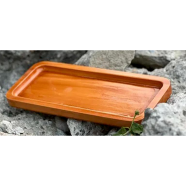 Wooden serving tray, solid mahogany