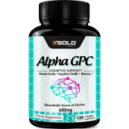 X Gold Health Alpha GPC Choline 600mg 120 Veggie Capsules -484144419