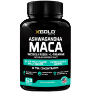 X Gold Health Ashwagandha Maca 120 Capsules