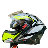 X- Trooper DV D2 Decor Modular Full Face Bike Helmet 