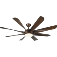 Yamada 60Inch 336 Model 8 Blades Ceiling Fan (Under Light, Remote Control) - 6203410