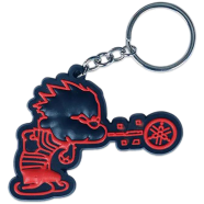 Yamaha Logo PVC Keychain Key Ring Black And Red Rubber Motorcycle Bike Car Collectible Gift New - (keyring_yamaha_logo_m3)
