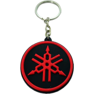 Yamaha Logo PVC Keychain Key Ring Red Rubber Motorcycle Bike Car Collectible Gift - (keyring_yamaha_logo_m2)