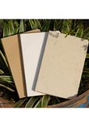 Tent Series Yellowish Page Hand Made Texture Grey, Kraft and Texture White Cover Notebook 3-Pack
